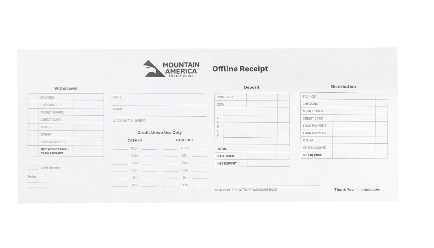 Teller Offline Receipts (500)