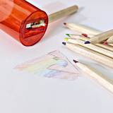 Colored pencil tube w/sharpener