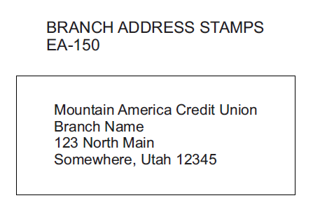 Pre-Inked Branch Stamps