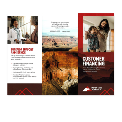 Customer Financing Brochure (set of 10)