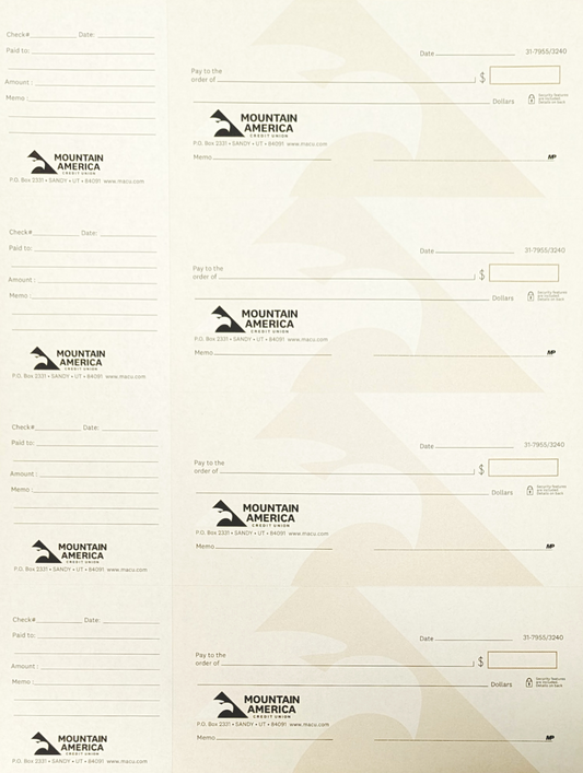 Counter/Starter Checks (For Laser Printer)