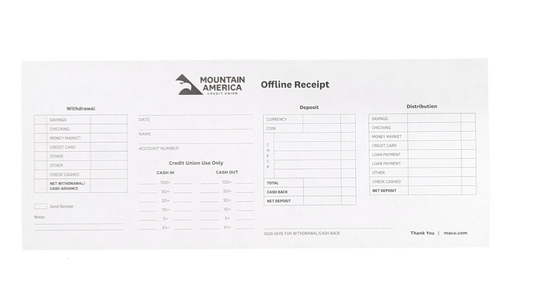 Teller Offline Receipts (500)