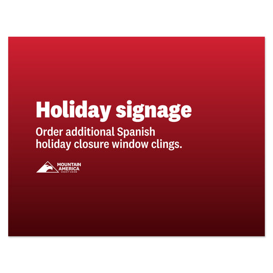 Holiday Signage—Spanish