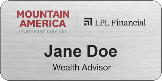 LPL Financial Services Name Badge - Name & Title (Click to customize)