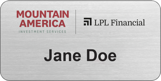 LPL Financial Services Name Badge - Name Only (Click to customize)
