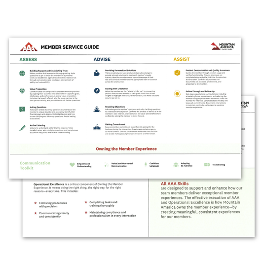 AAA Member Service Guide (1 per order)