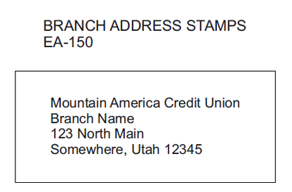 Pre-Inked Branch Stamps
