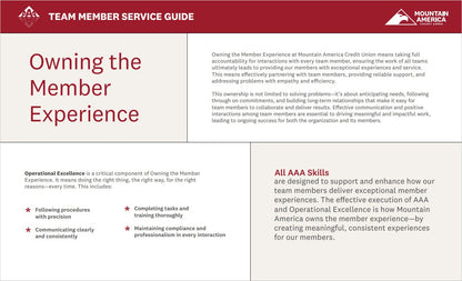 Team Member AAA Service Guide (1 per order)