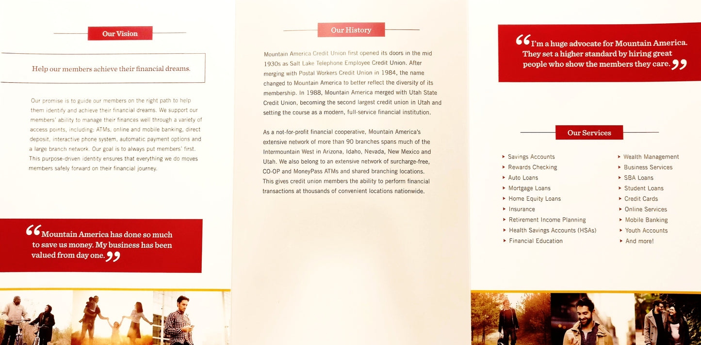 *DISCONTINUED* Mountain America's Story Brochure