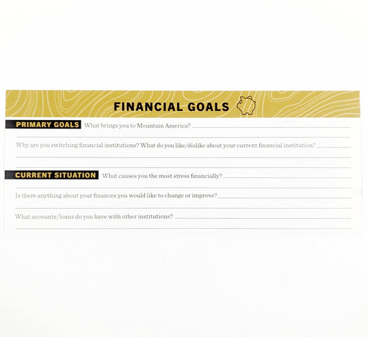 *DISCONTINUED* Financial Goals Flier (50)