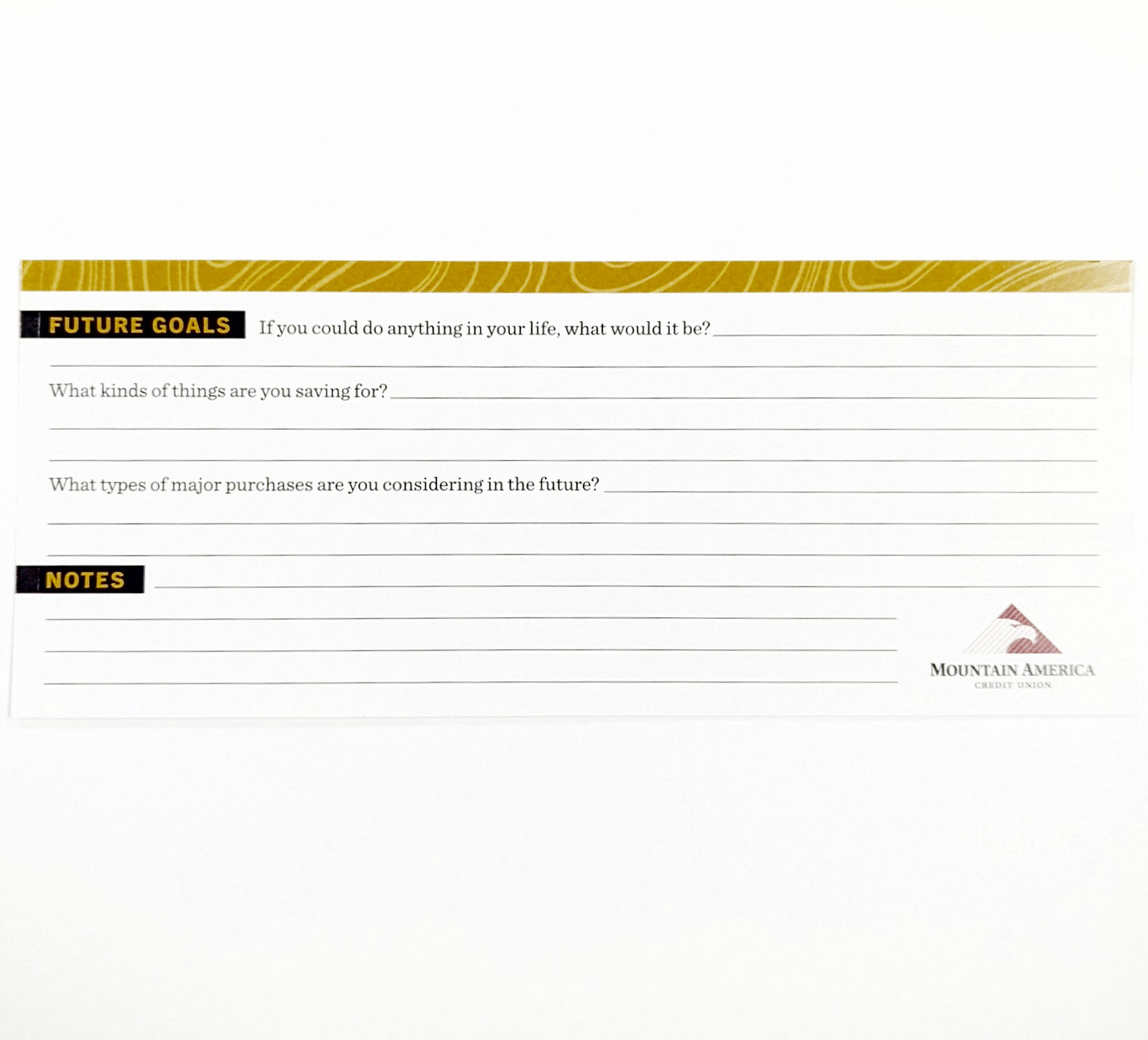 *DISCONTINUED* Financial Goals Flier (50)
